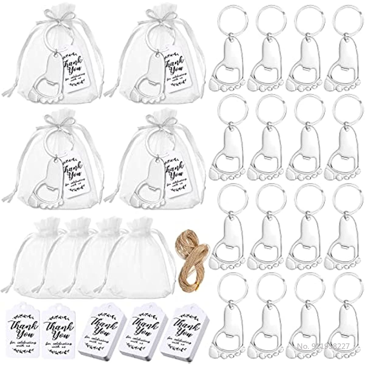 50-Piece Baby Footprint Key Ch - огляд і ціна Zwitsal Baby Products